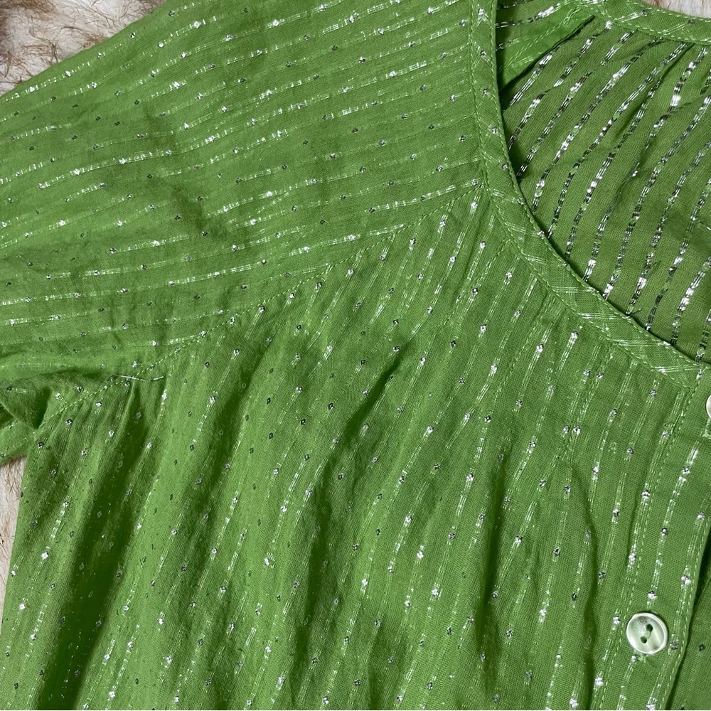 Chico’s Metallic Thread Button Down - image 6